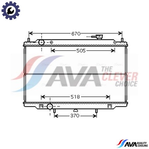 Radiator engine cooling dn2302 - radiator,