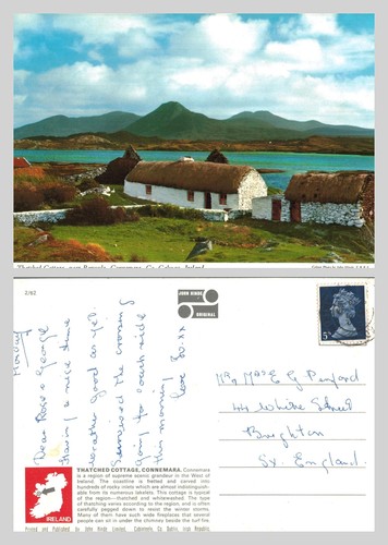 Vintage postcard thatched - postcard,