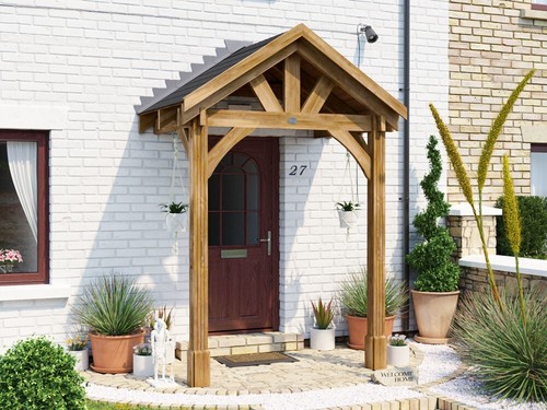 Wooden porch canopy 1 - 2m, x