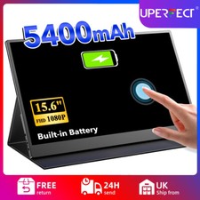 Touch Battery Portable Monitor, 15.6" 1920*1080P IPS Display for PC Lap Dock PS5