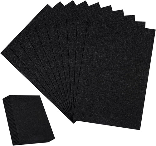 Black felt sheets pcs - black,