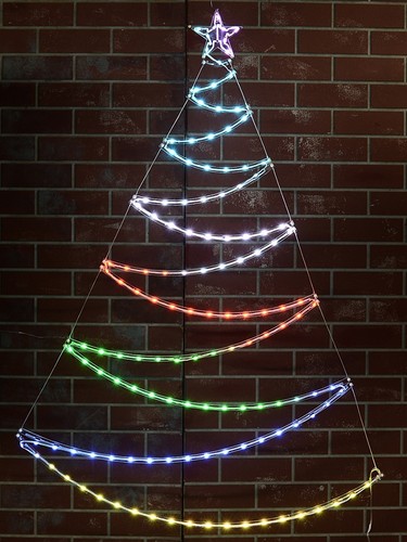 Rainbow led christmas tree - led,