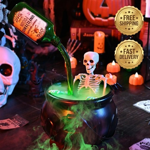 Halloween witch cauldron with - halloween,