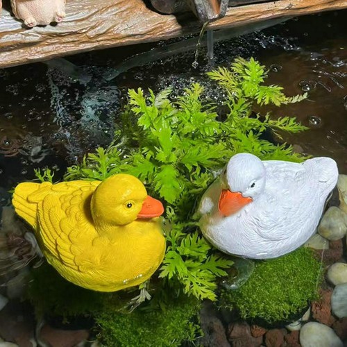 Resin duck sculpture lifelike - resin,