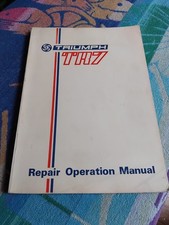 Triumph TR7 Factory Owners Workshop Repair Operation Manual VGC FREE POST