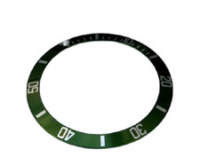 GREEN  Sloped Bezel Insert to fit Rolex Submariner Ø38mm