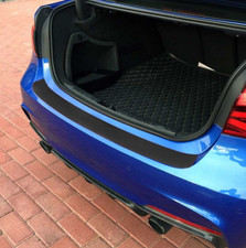 3D BLACK Carbon Fibre Boot Sill Protector Strip suits VOLKSWAGEN vw (04BK)