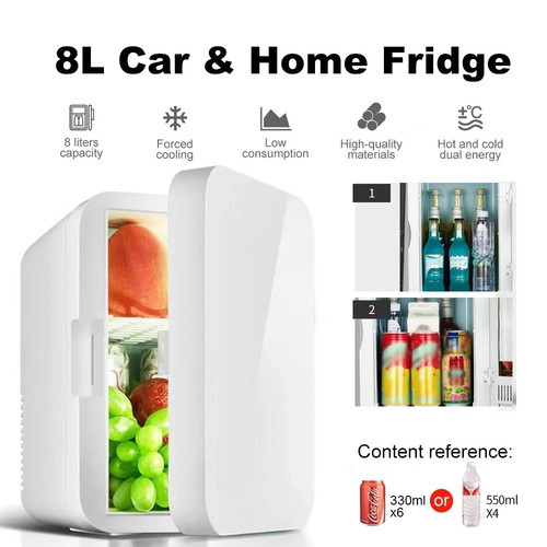 Mini fridge portable table - 8l,