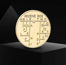 Morse code coin - coin., key