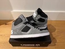 Osiris NYC 83 Grey and Black High Top skate trainers UK 8 EUR 42