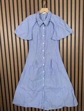 Shilla Shirt Dress Small Blue