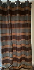 Dunelm Door Curtain Eyelets Browns & Duck Egg 64 Wide x 90 Drop Approx