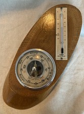 Vintage Shortland Bros. Aneroid Barometer With Thermometer c.1950’s