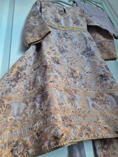 Girls coord Long sleeve winter dress Belt occasion 6-7 years set 2 piece asian