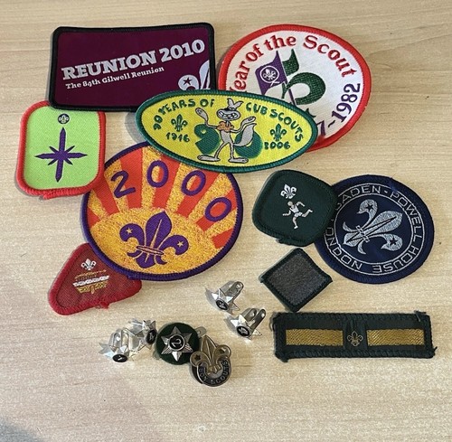 Mixed job lot scout badges - scout,