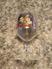Vintage Royal Collectable Charles & Diana Wine Glass