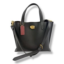 Coach Willow 24 Black Leather