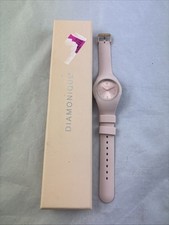 Diamonique Wrist Watch Peach