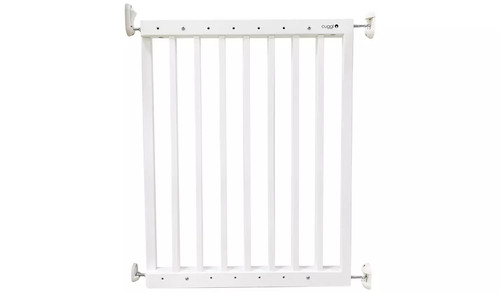 Cuggl white wooden safety gate - white,