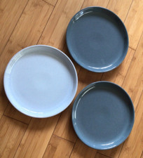 Denby Quartz Jade Stoneware Coupe Dinner Plates, Set of 3 26cm, Green