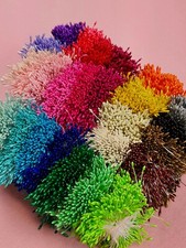 420 double heads Artificial flower stamens 1mm craft wedding cake card making