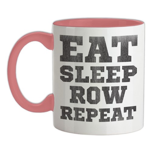 Eat sleep row - row, ceramic