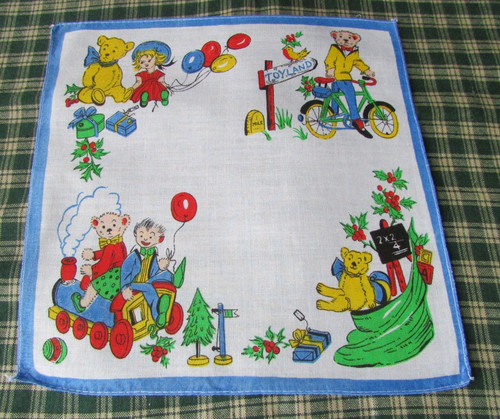 Vintage retro handkerchief - vintage,
