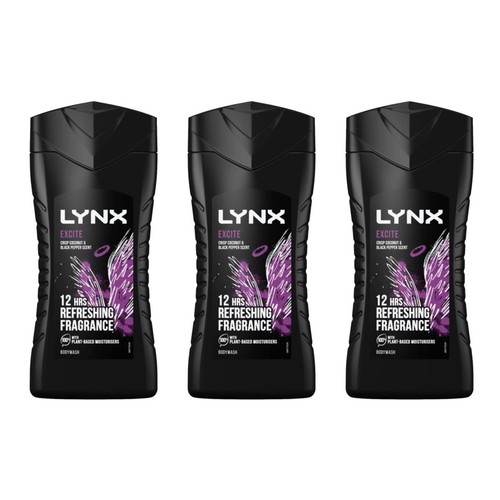 Lynx excite shower gel 225ml - shower,