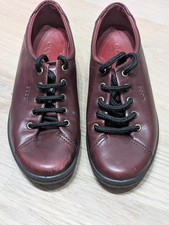 Ecco Soft Burgundy / Wine Colour Leather Women’s Casual Shoes UK 5 Slovakia