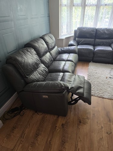 Used leather electric recliner - electric,