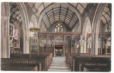 ✞ WATCHET,SOMERSET. ST DECUMAN'S CHURCH INTERIOR VIEW 1920c. [#438]