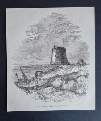 Antique 1850 print martello - -,