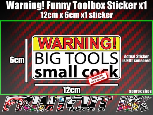 Funny rude toolbox sticker - funny,
