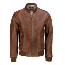 Mens Tan Soft Real Leather
