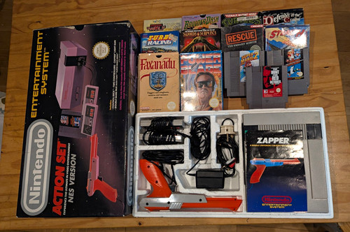 Nintendo nes action set - nes,