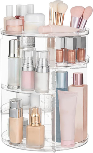 360 rotating makeup organizer - rotating,