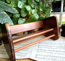 Vintage Wooden Book Trough