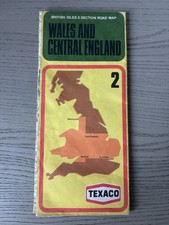 Vintage TEXACO road map WALES