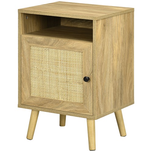 Homcom nightstand rattan - homcom,