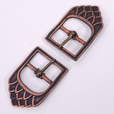 Vintage VOGUE Brand Pair 1920s/1930s Art Deco Shoe /Dress Buckles Gatsby Flapper