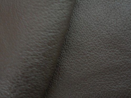 Dark brown pigskin leather - brown,