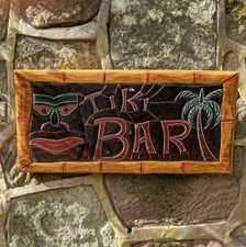 Wooden Bar Sign Tiki Bar
