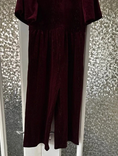Next girls burgundy velvet - girls,