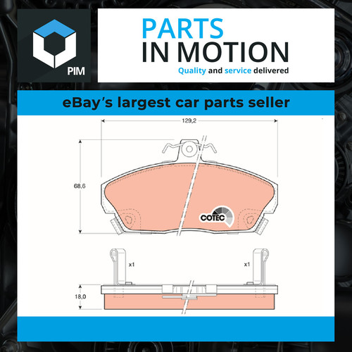 Brake pads set fits mgzr - fits, mg