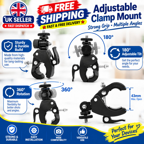 360 camera handlebar clamp - handlebar,