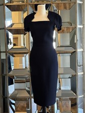 Roland Mouret Navy Double Wool