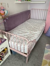 Excellent Ikea Pink Minnen Toddler / Single Adjustable Extendable Bed