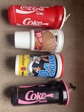 4 Coca-Cola drinks Cups 2 Inc straw 1 Rare Red Sox  Y2K & 1 Warner Cinema 1990s