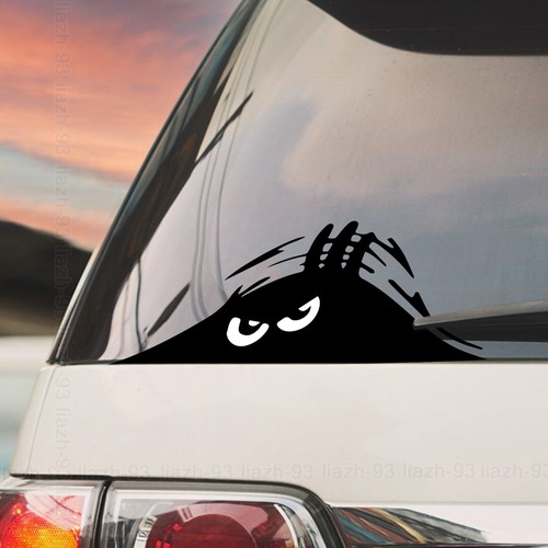 Funny peeking monster - monster, sticker