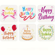 Birthday Stencil Graffiti
